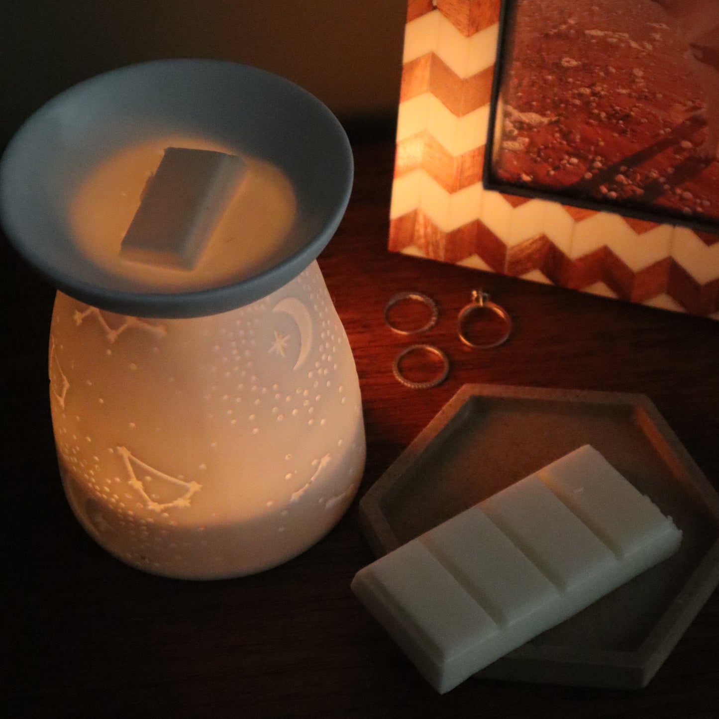 Celestial Glowing Wax Burner