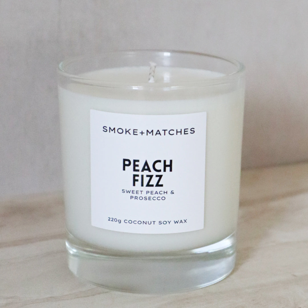Peach Fizz - 220g Candle š LIMITED EDITION