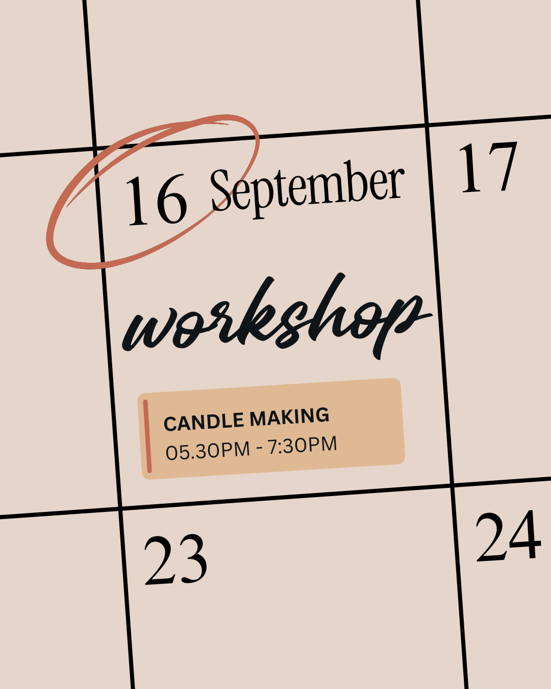 Candle Making Workshop