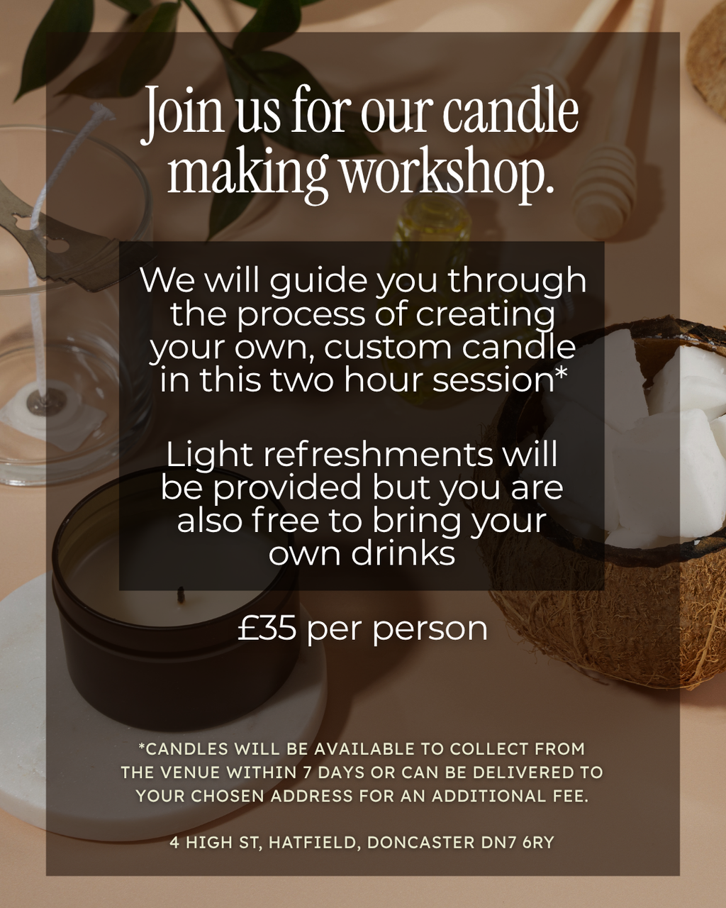 Candle Making Workshop - 29th August