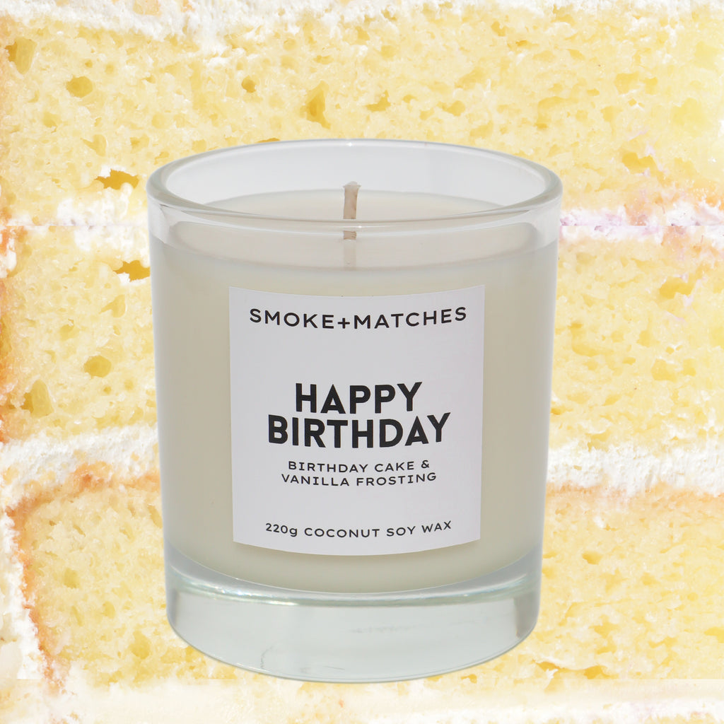 Happy Birthday - 220g Candle