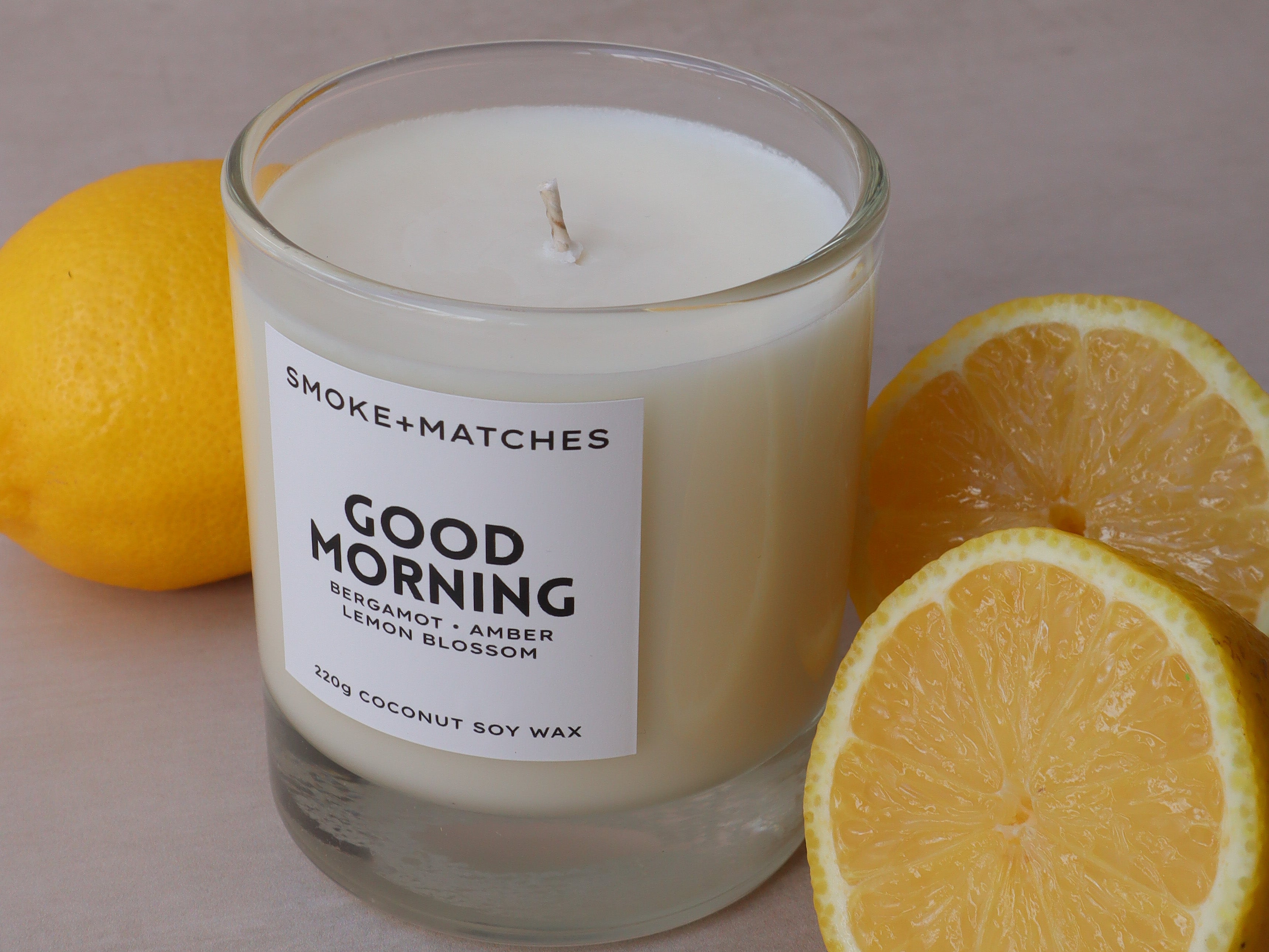Good Morning - 220g Candle - Stone Jar