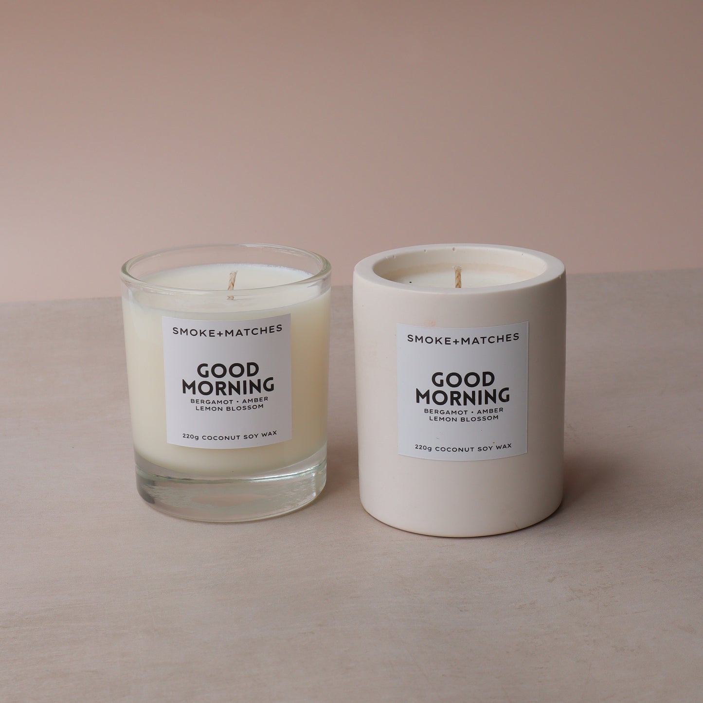 Good Morning - 220g Candle - Stone Jar