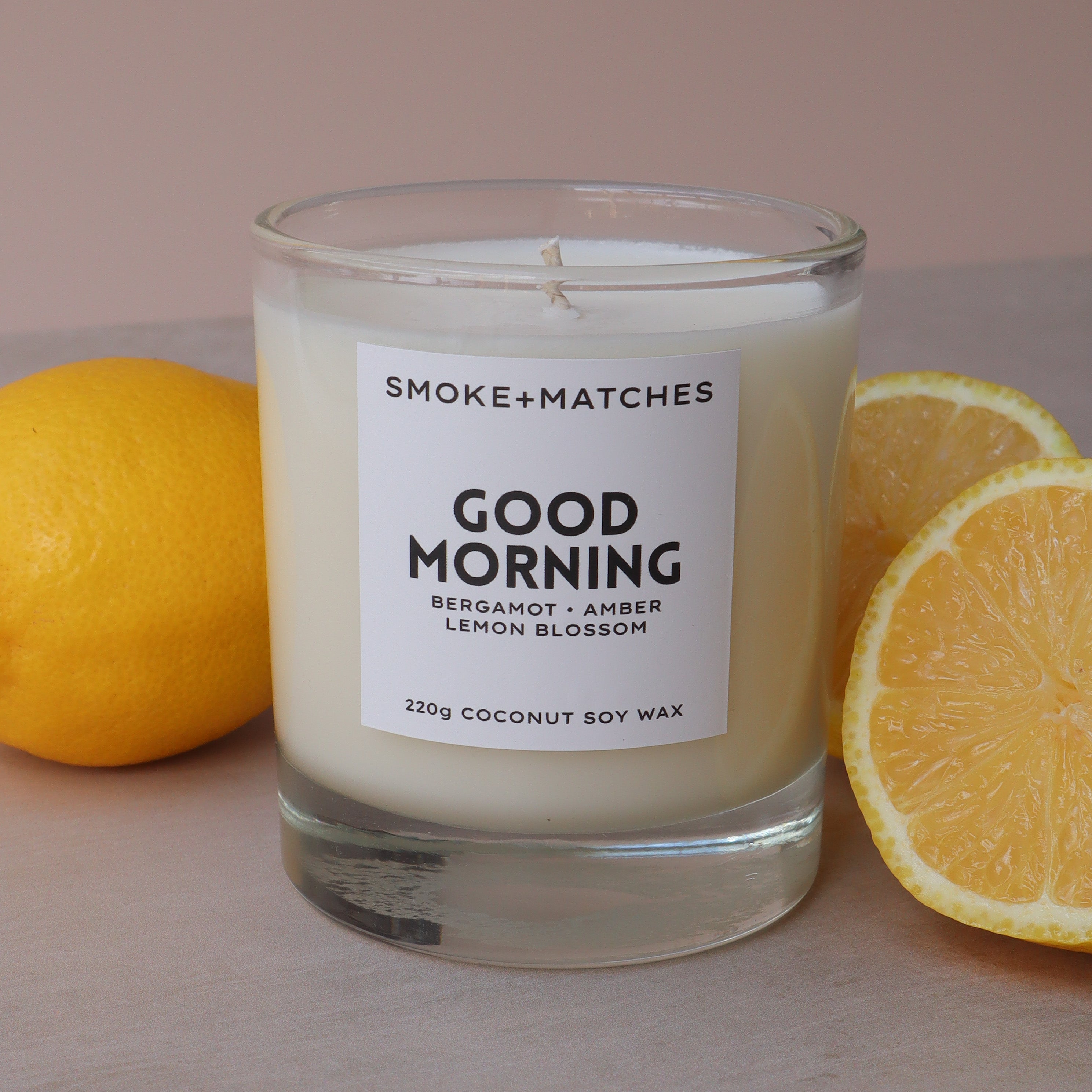 Good Morning - 220g Candle - Stone Jar