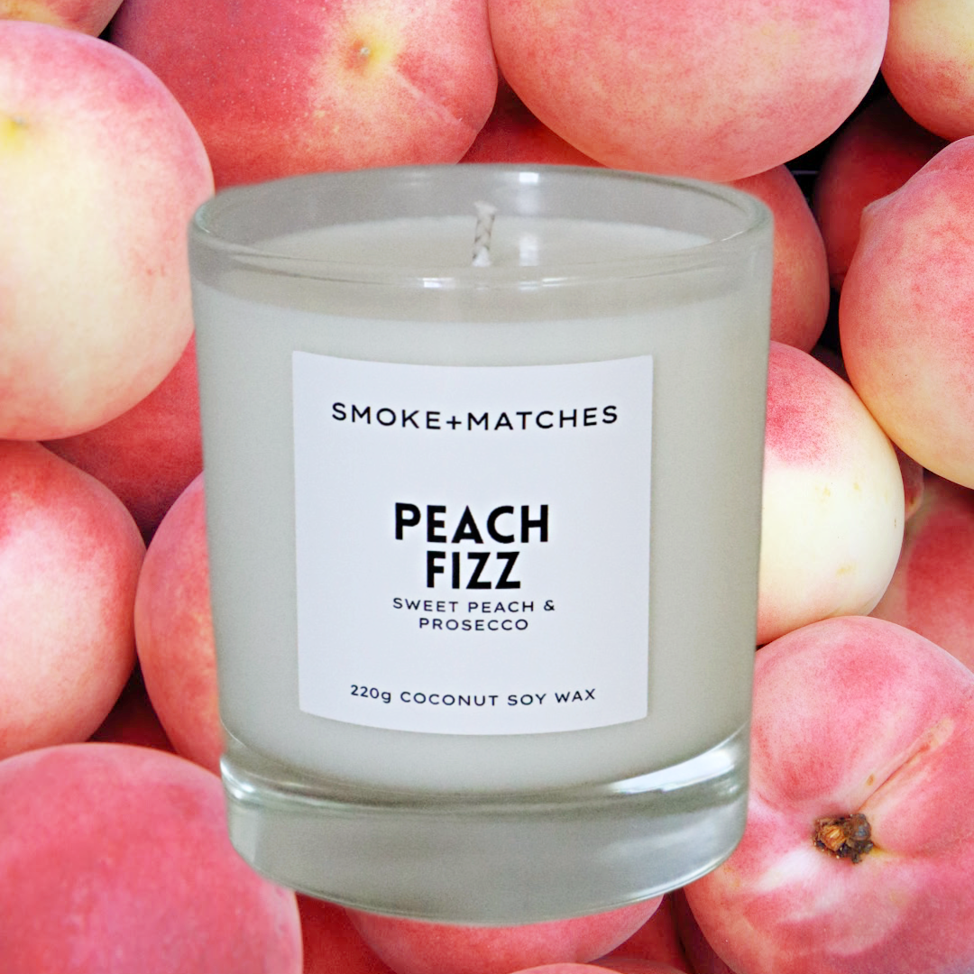 Peach Fizz - 220g Candle 🍑 LIMITED EDITION